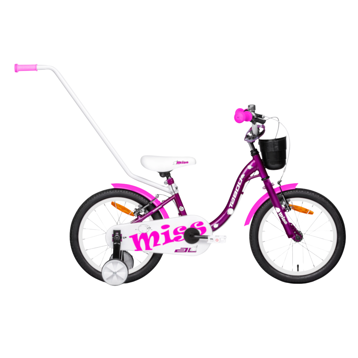 Barncykel TABOU Miss AL, 16" lila-vit