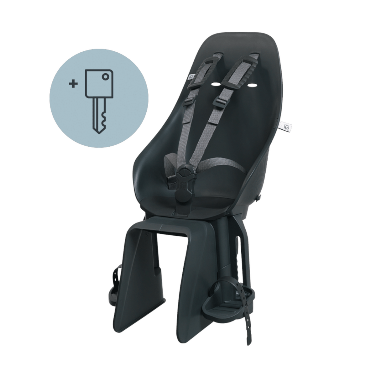 Barnstol för pakethållare URBAN IKI Ta-ke Easy Fix, Bincho Black/Bincho Black