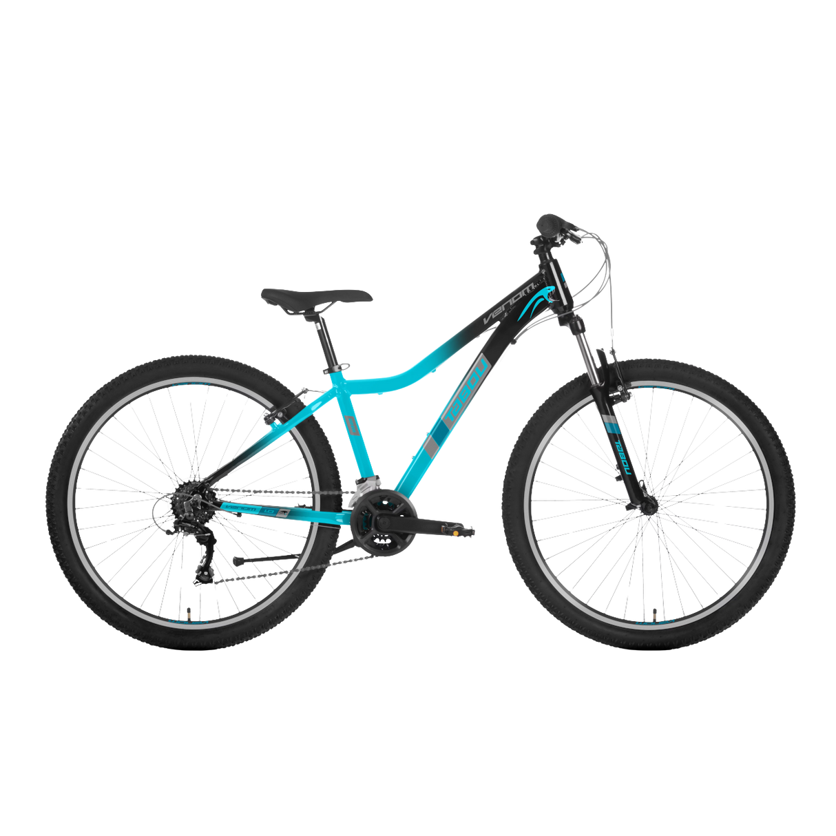Ungdomscykel TABOU Venom 1.0 W, 26" svart-turkos, 10-12 år