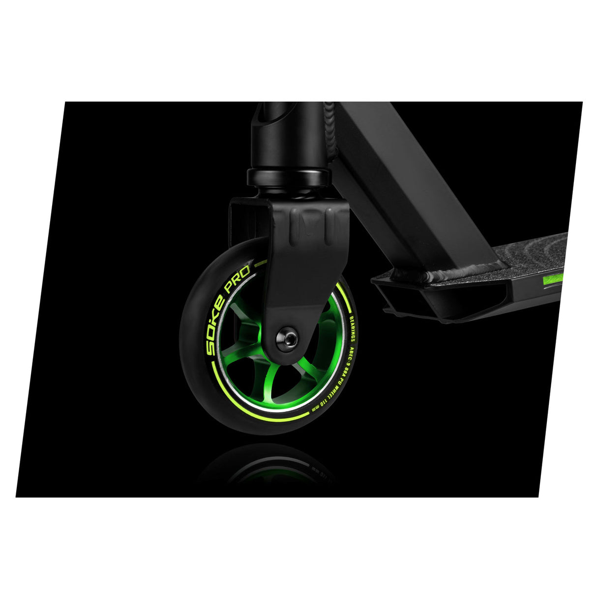 Stuntsparkcykel SOKE PRO, svart-gul-neon