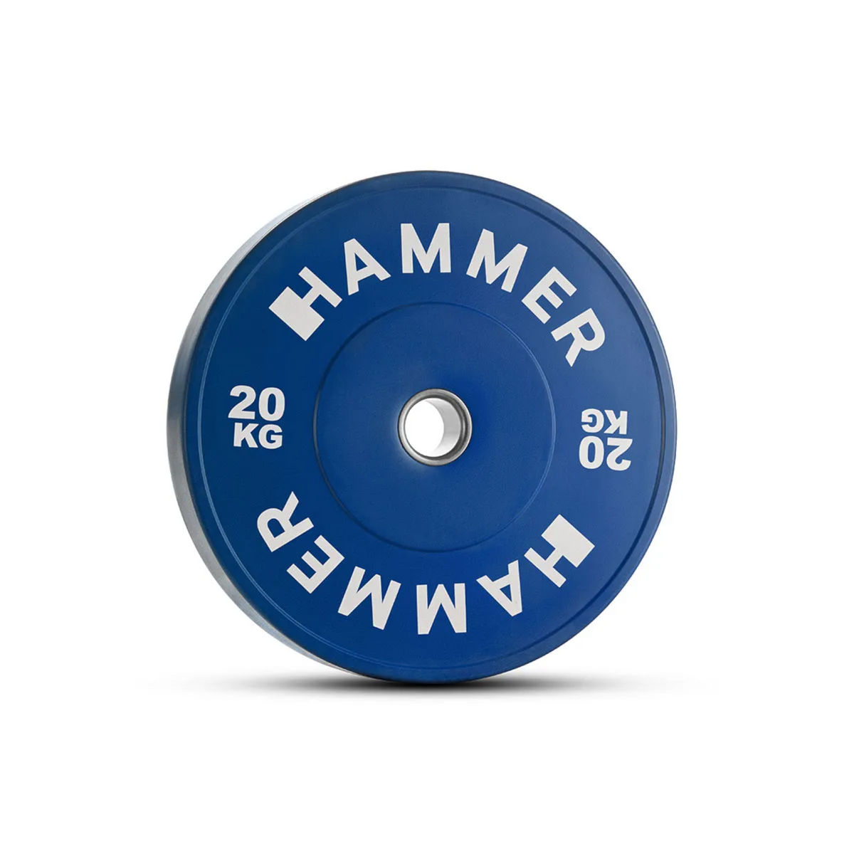 Viktplatta HAMMER Bumper Plate, Grön, 50mm, 10 kg