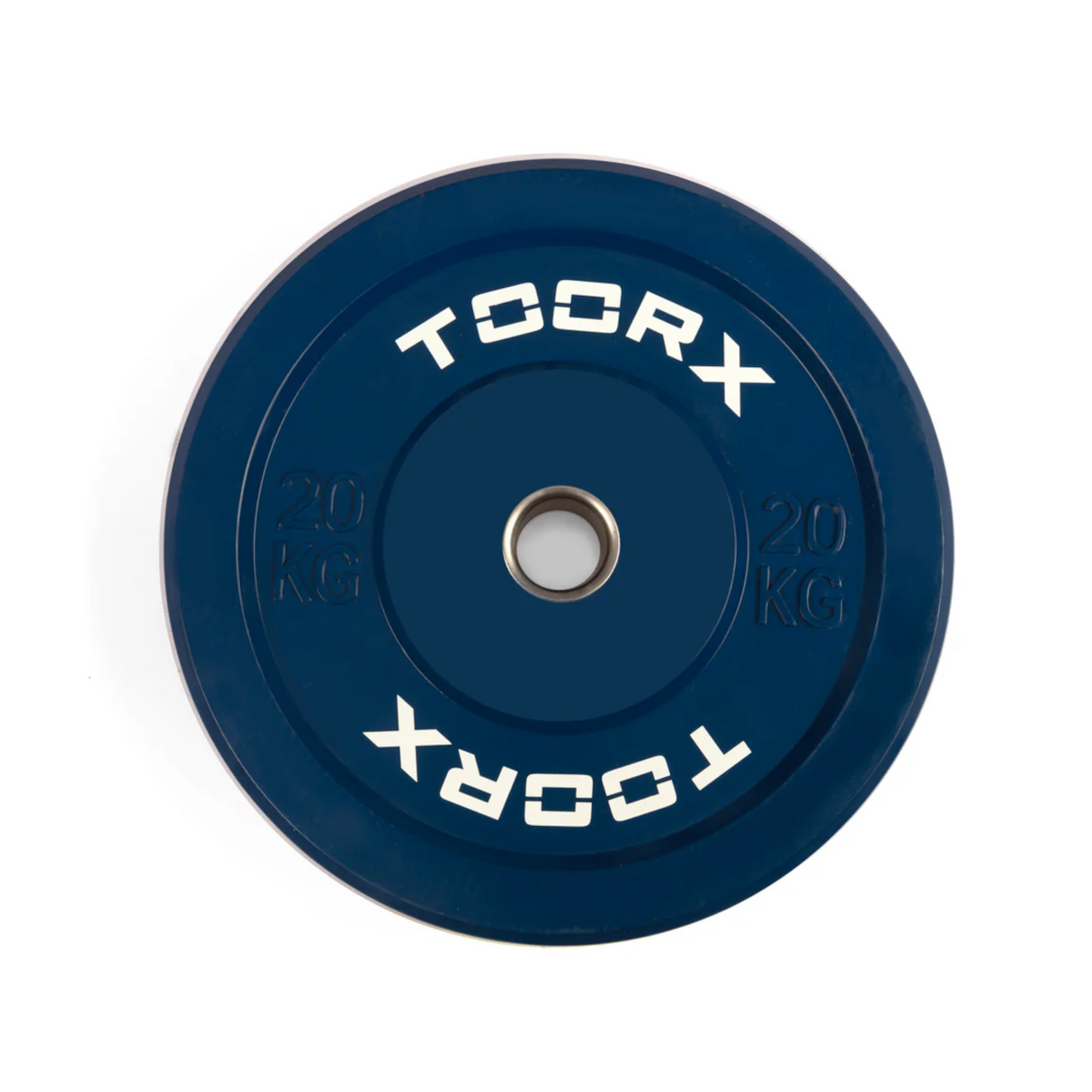 TOORX Bumper Plate Challenge, blue, 50 mm, 20 kg