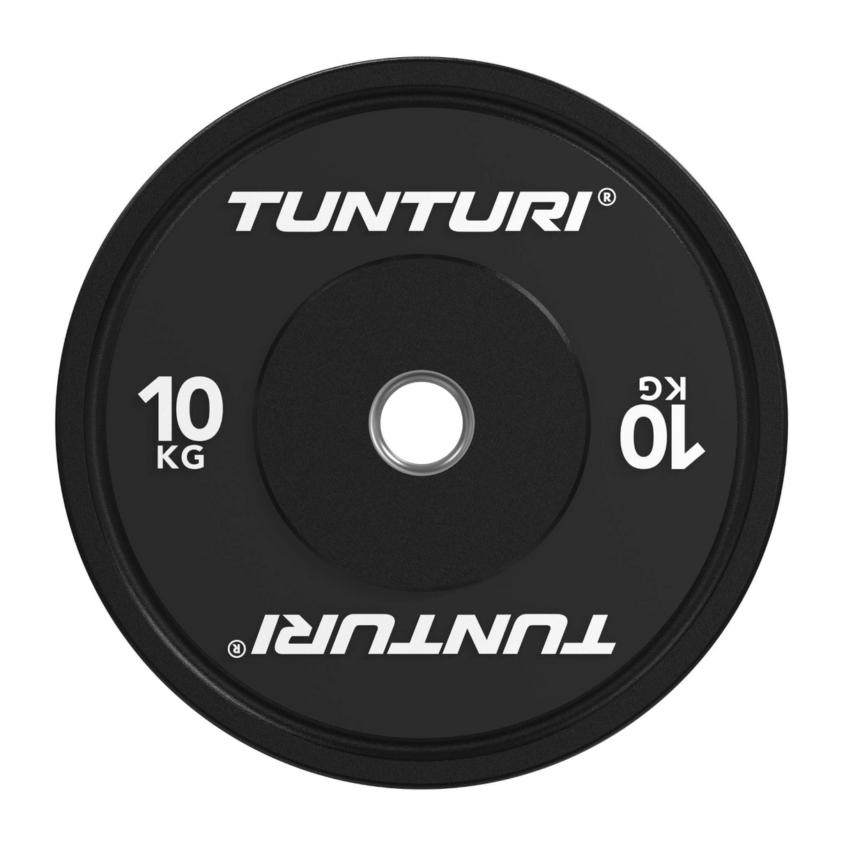 Viktplatta TUNTURI Platinum Bumper Plate, svart, 50mm, 5 kg