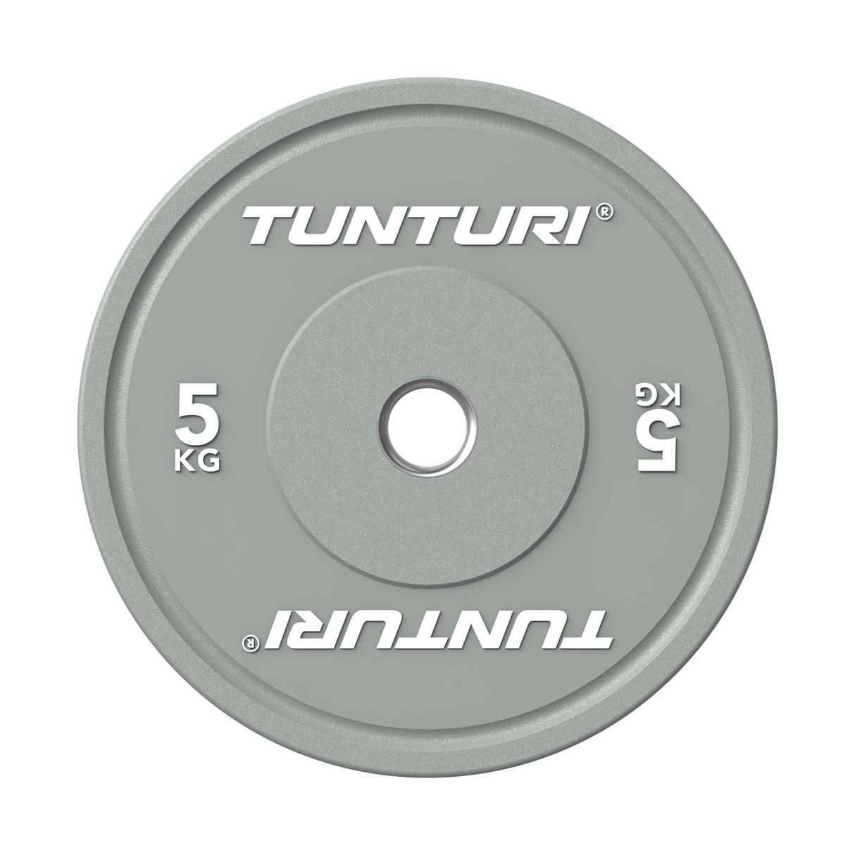 Viktplatta TUNTURI Platinum Bumper Plate, svart, 50mm, 5 kg