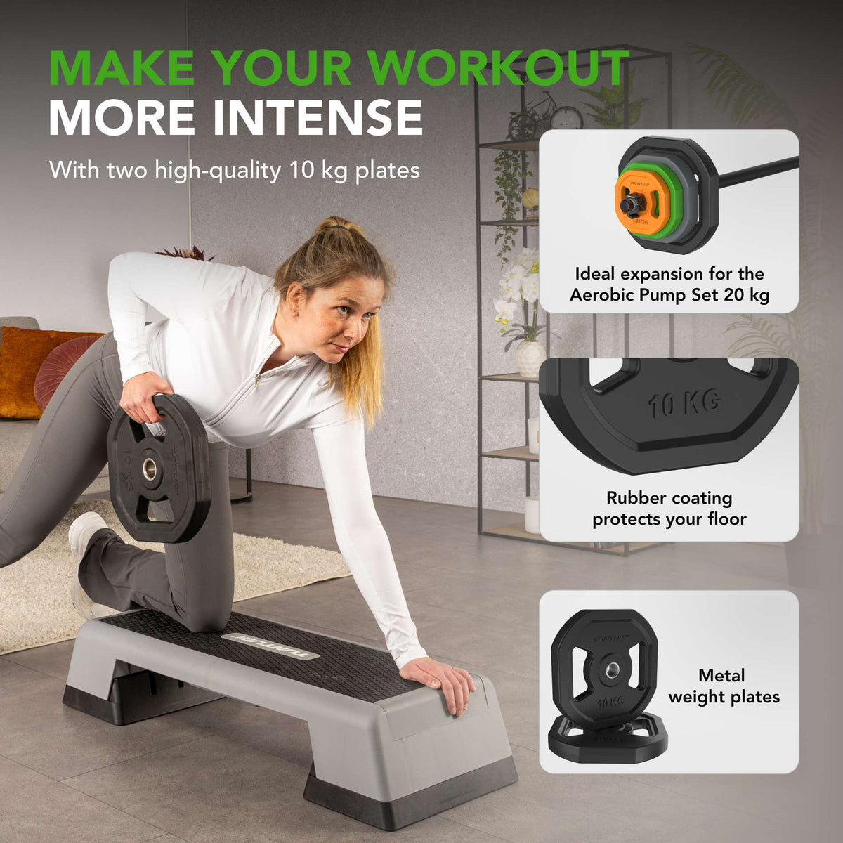 Viktskivor TUNTURI Aerobic Pump Plates 10 kg
