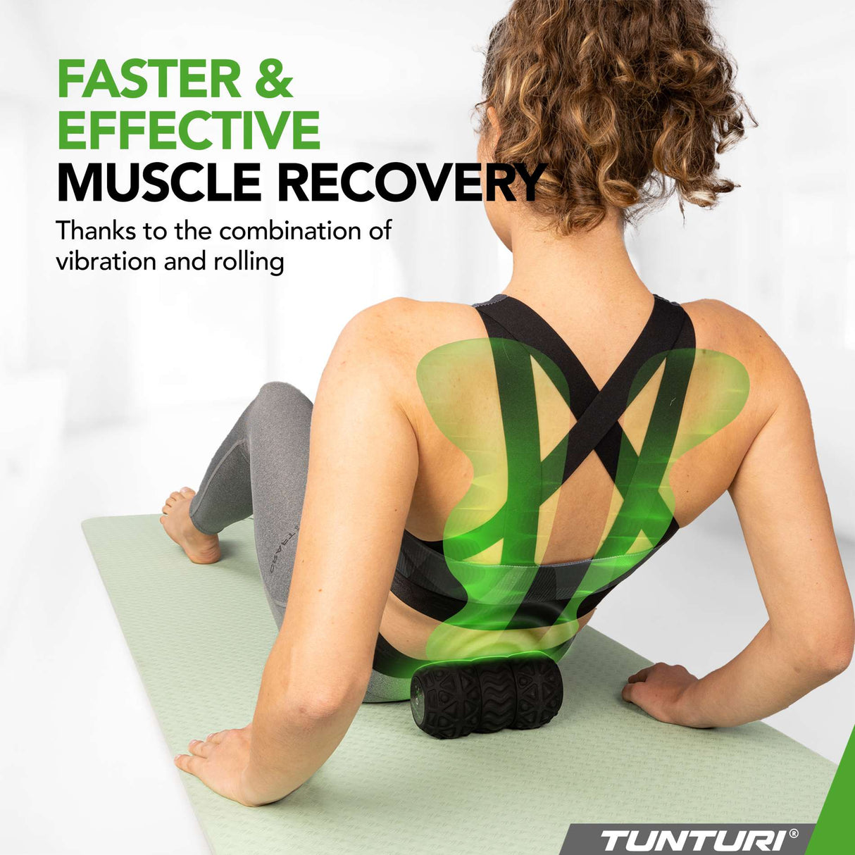 TUNTURI Vibrating Duo Massage Roller