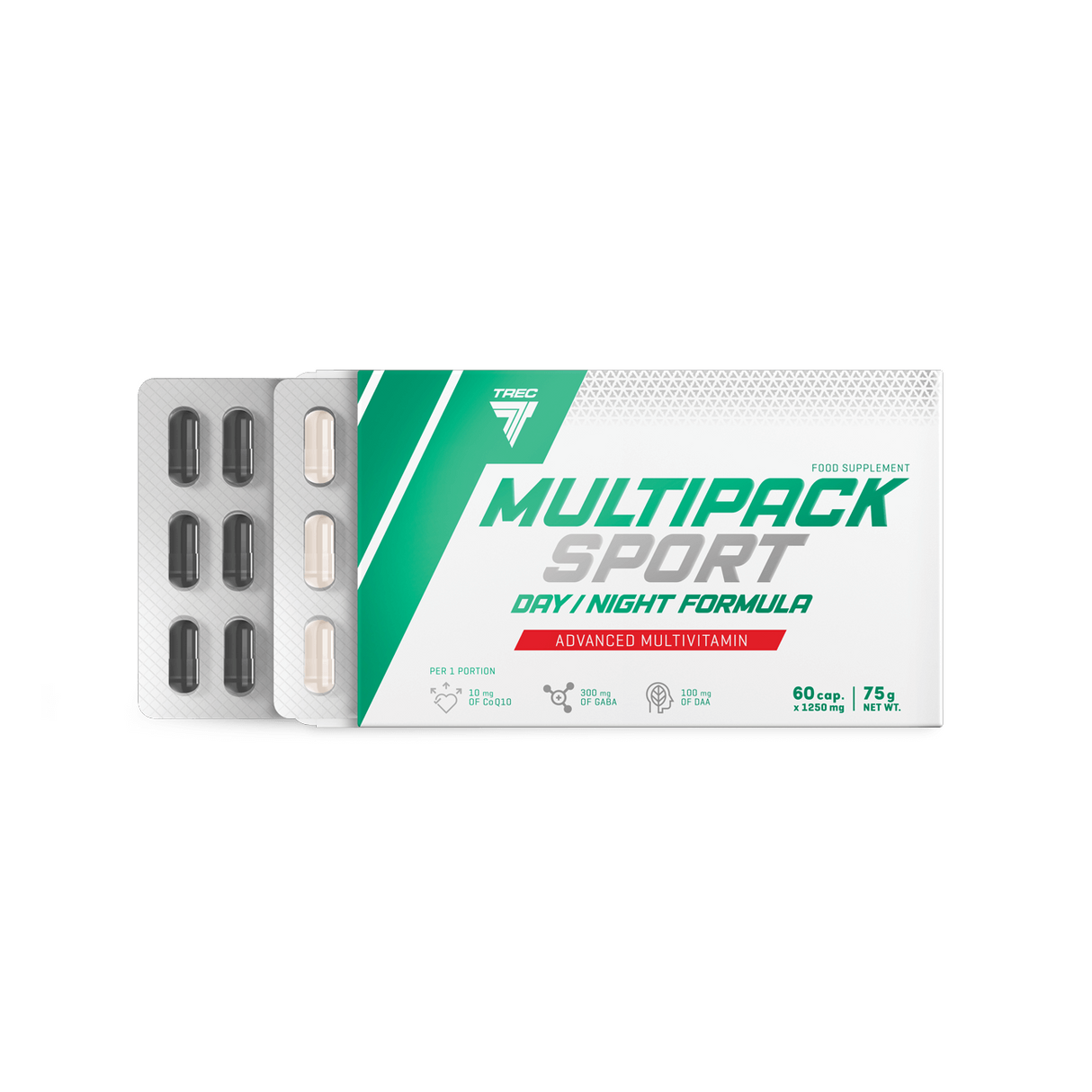 Vitaminer TREC MULTIPACK SPORT DAY/NIGHT FORMULA, 60 kapslar