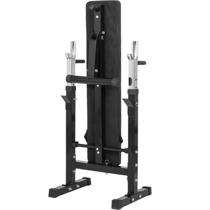 Bänkpress BLACK/WHITE Skivstång 60kg Gymgolv