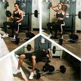 Bänkpress BLACK Skivstång Curlstång Hantelset Golv 100kg