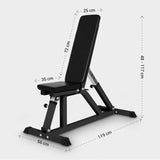 Träningsbänk POWER PRO Justerbar Ställbar