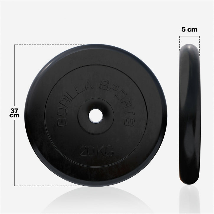 Viktskivor GUMMI Gjutjärn 1,25–25kg