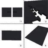 Gymgolv Träningsmatta Gummimatta 16st