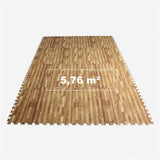 Gymgolv Träningsmatta Gummimatta 16st