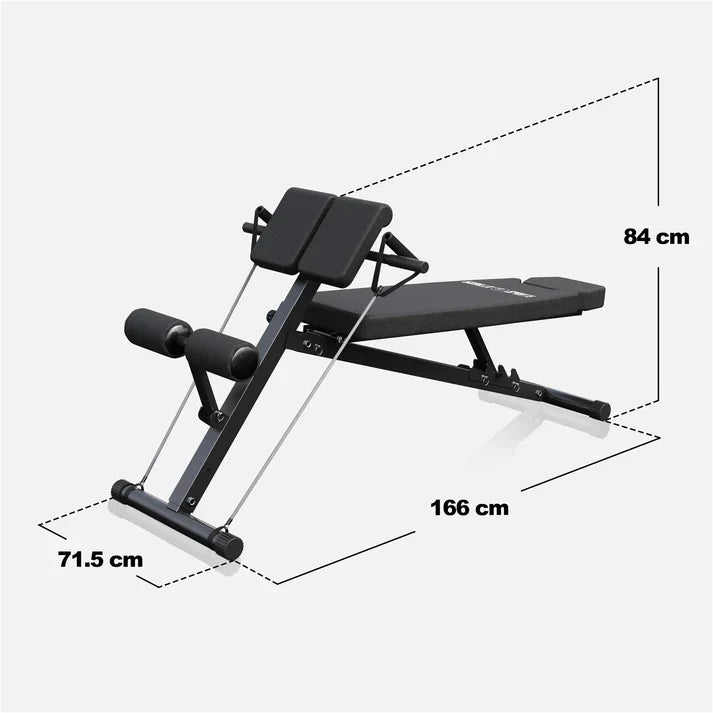 Rygglyftsbänk MULTI Situpsbänk Ställbar