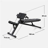 Rygglyftsbänk MULTI Situpsbänk Ställbar