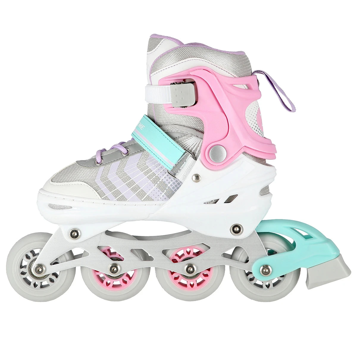 4in1 (rullskridskor) NILS EXTREME NH18192, rosa-mint, L