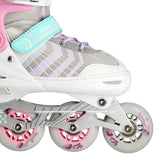 4in1 (rull)uisud NILS EXTREME NH18192, In-line Skates/Hockey Ice Skates, S (29-33), Pink/Mint/White