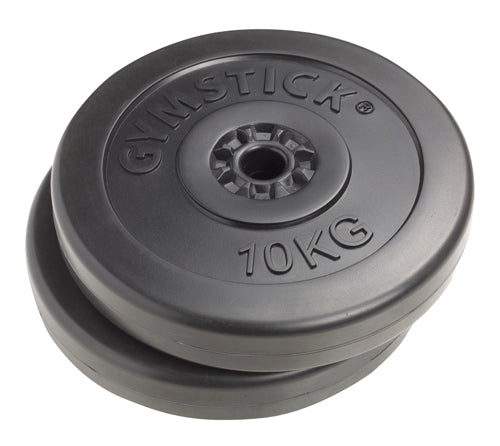2 x 10kg Vinyl Plates - Gymstick