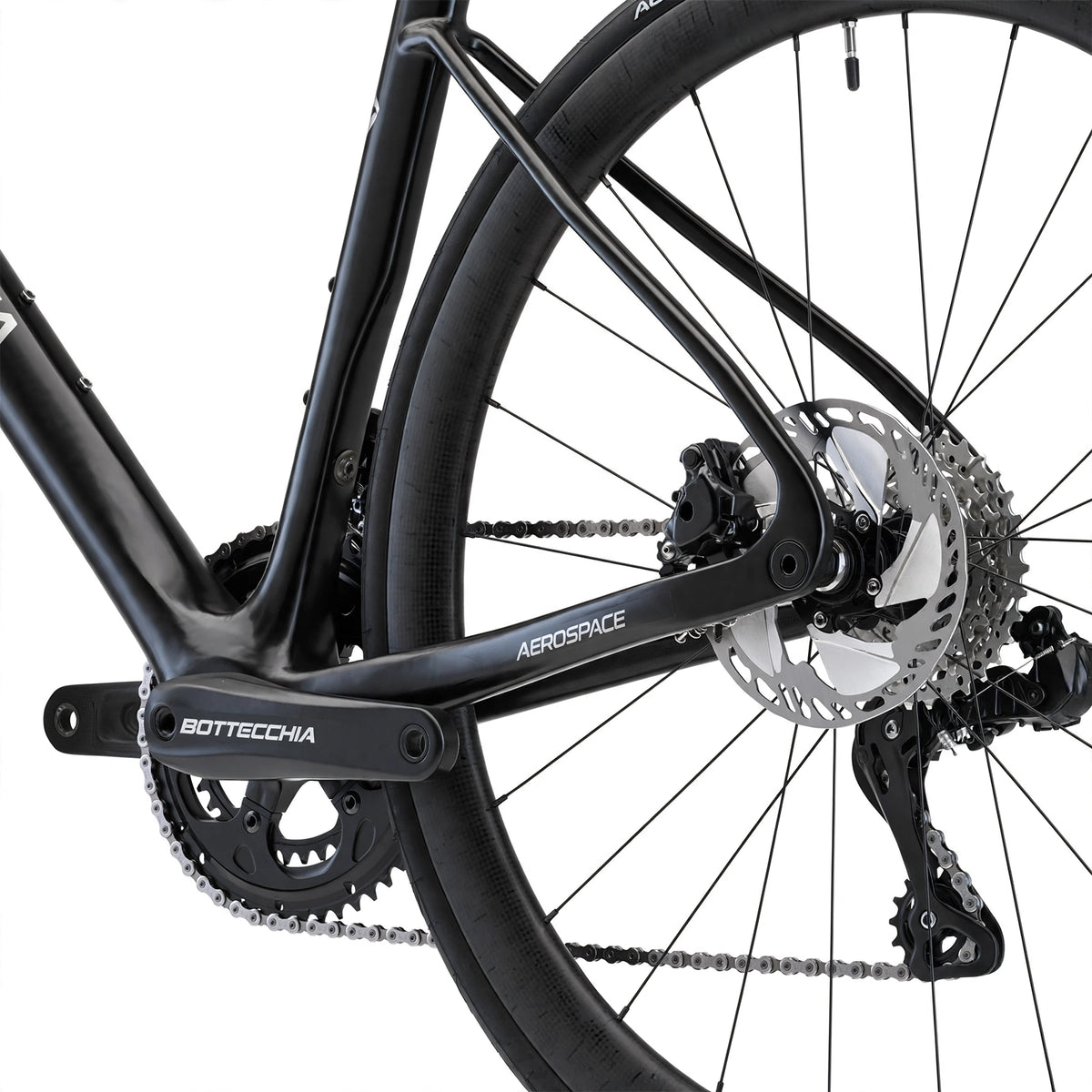 Landsvägscykel BOTTECCHIA Aerospace - Ultegra Di2 24s - B1 Nero Lucido