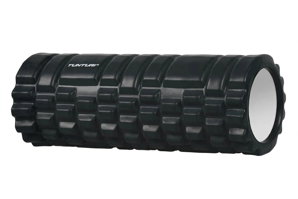 Massage roller TUNTURI Yoga Foam Grid Roller 33cm, black