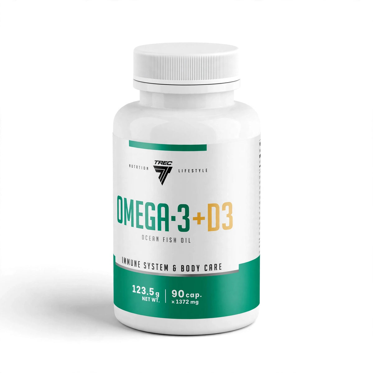 Fettsyror med tillsats TREC OMEGA 3 + D3 90 kapslar