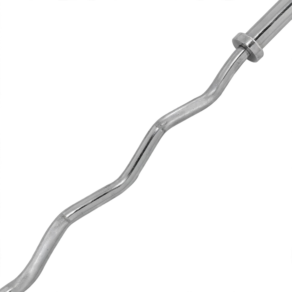Lyftstång TUNTURI Olympic Curlbar Chrome, 50 mm, 120cm, SpringCol