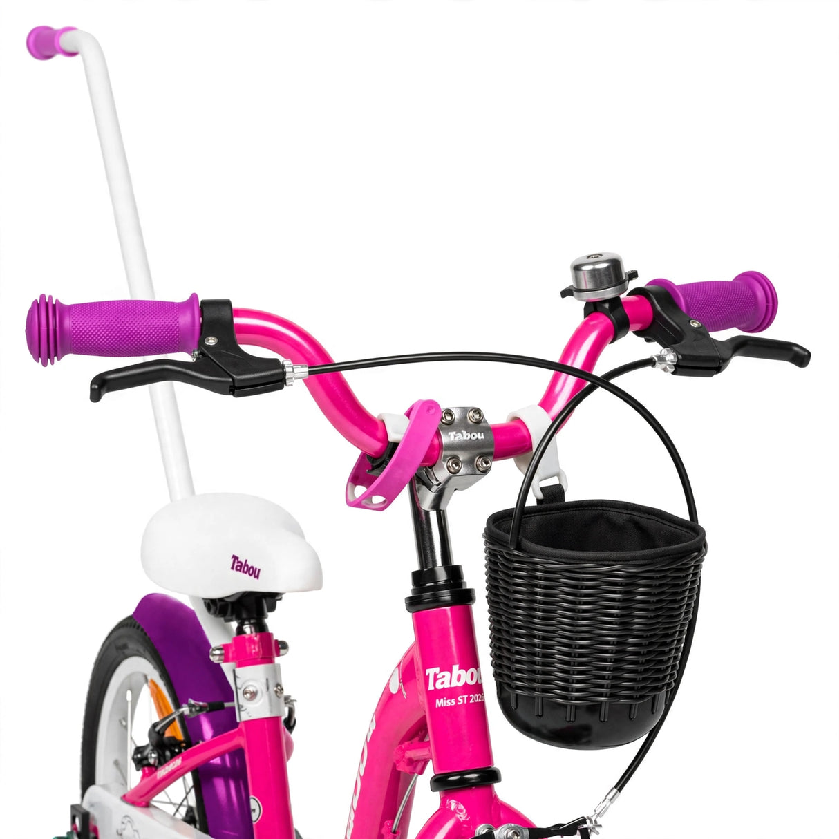Barncykel TABOU Miss AL, 12" rosa-vit