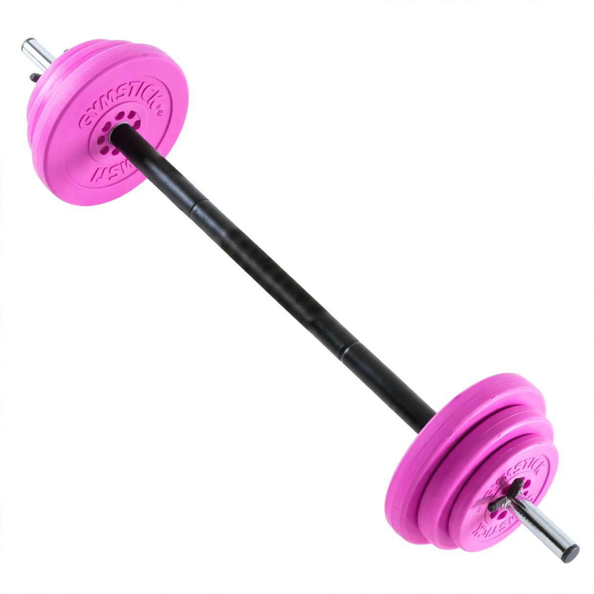 Lyftstångsset GYMSTICK Pump Set 20 kg rosa
