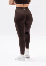 A BLISS Scrunch Tights - Dark Brown - workoutbrands.com
