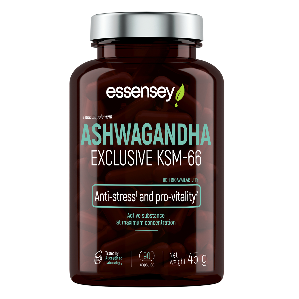 Adaptogen TREC ESSENSEY ASHWAGANDHA EXCLUSIVE KSM-66 90 kapslar