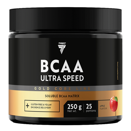 Aminosyra TREC GOLD CORE LINE BCAA ULTRA SPEED ÄPPLE 250 g