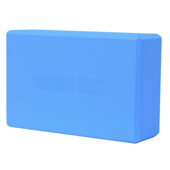 Blått yoga block från Gorilla Sports
