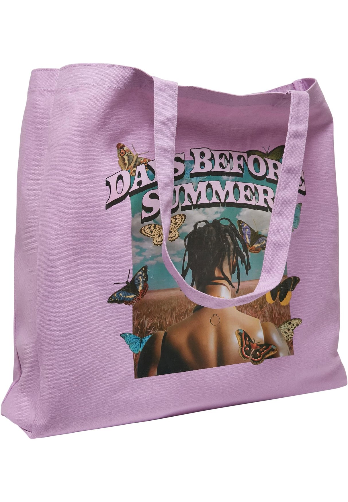Days Before Summer Oversize Canvas Tote Bag lilac one size - workoutbrands.com