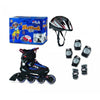 Rullskridskor för barn FILA J-ONE COMBO 3 SET (L36-40), svart-blå-röd