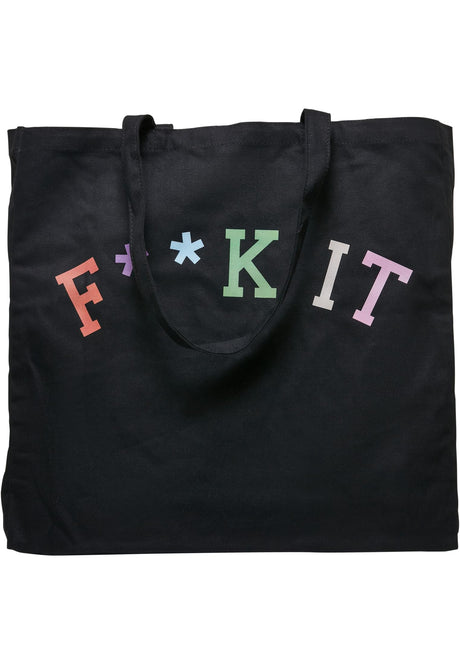 Fuck It Oversize Canvas Tote Bag black one size - workoutbrands.com