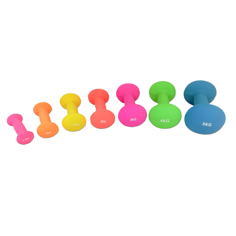 Hantlar TUNTURI Neoprene Dumbbells 1kg, orange