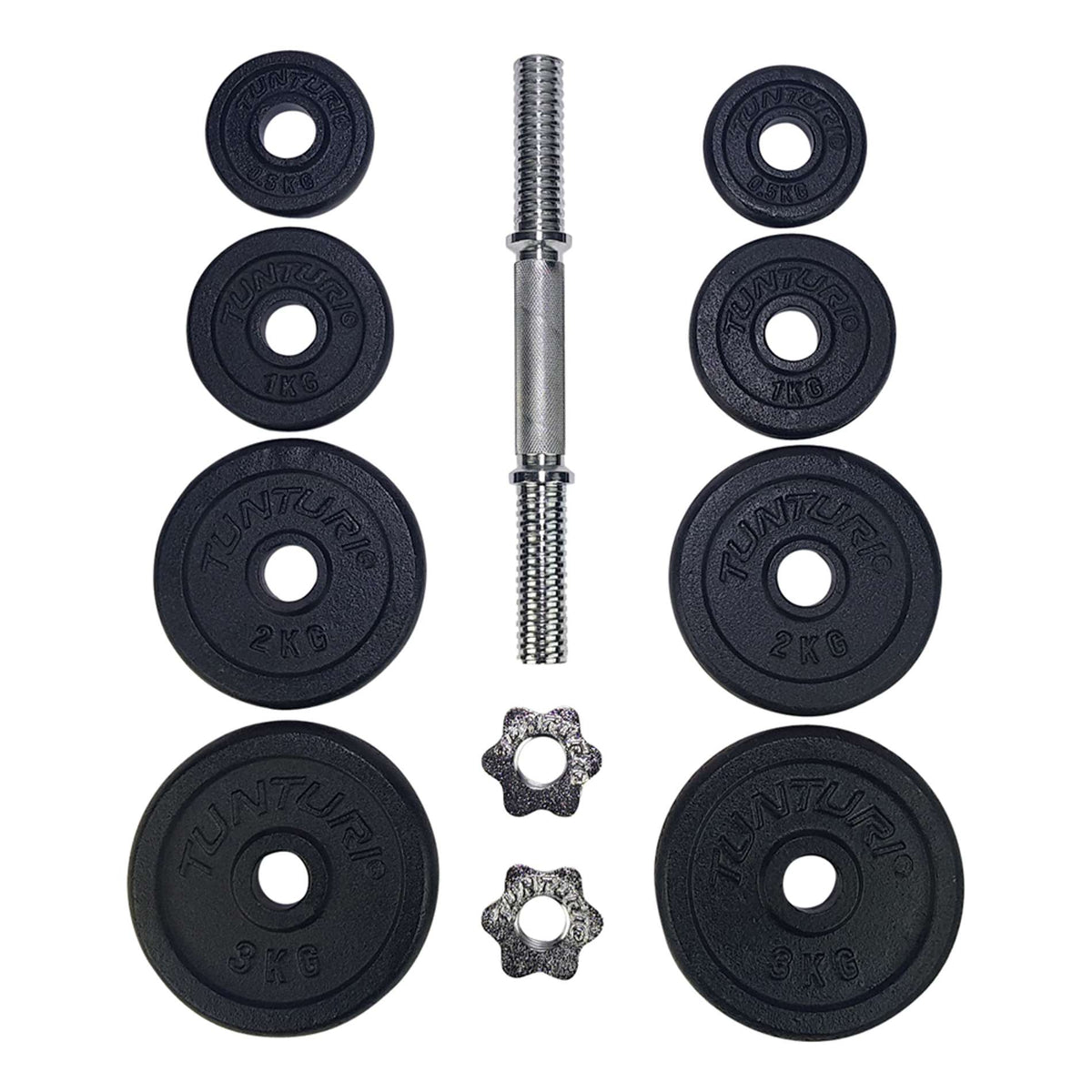 Hantel TUNTURI Hantelset 15kg, skruv