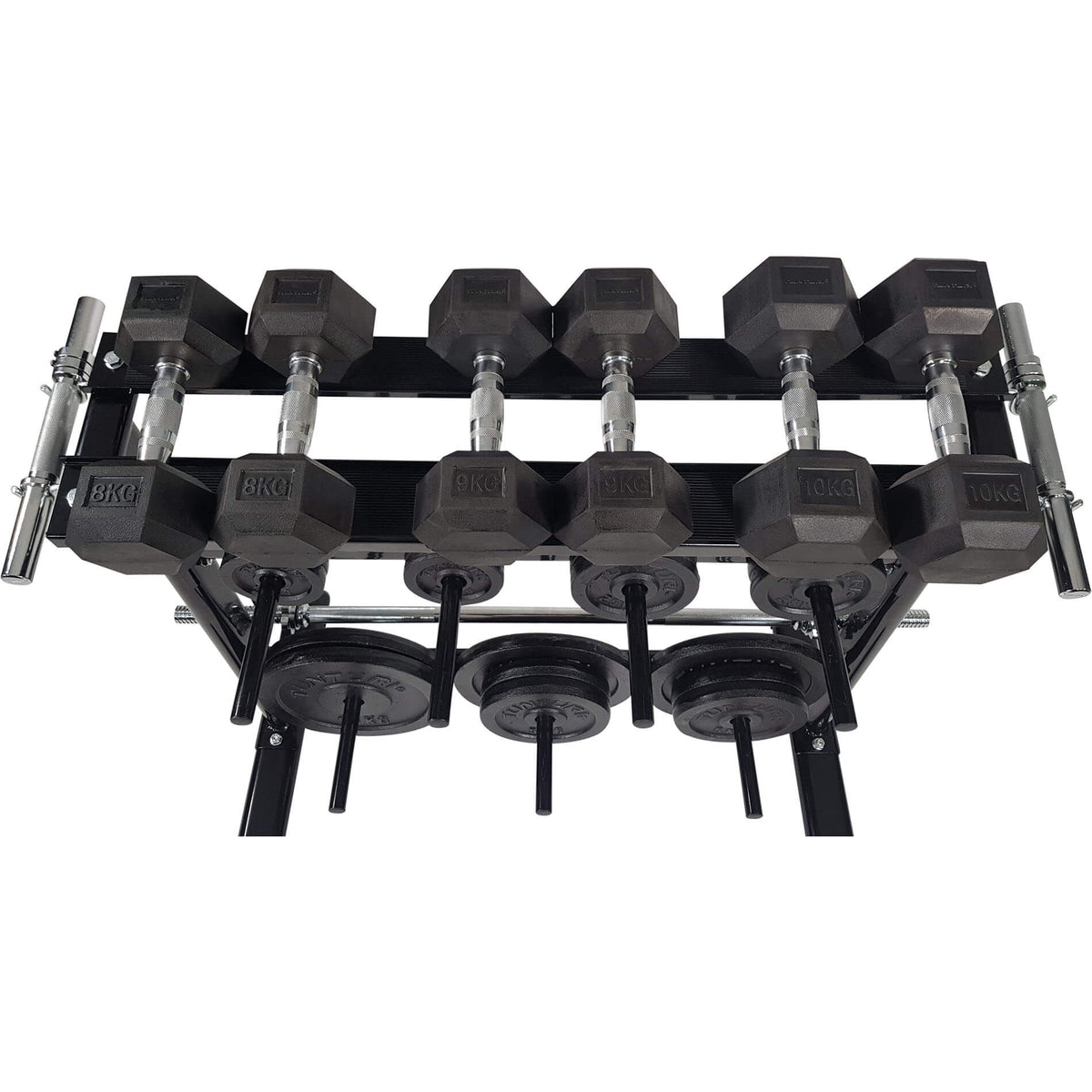 Hantel- och vikthållare TUNTURI Disc & Dumbbell Rack