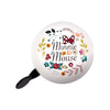 Cykelklocka Minnie Flowers Retro, vit blommig