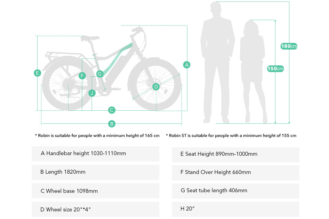 Elcykel JOBOBIKE Robin ST Svart 14 LG,