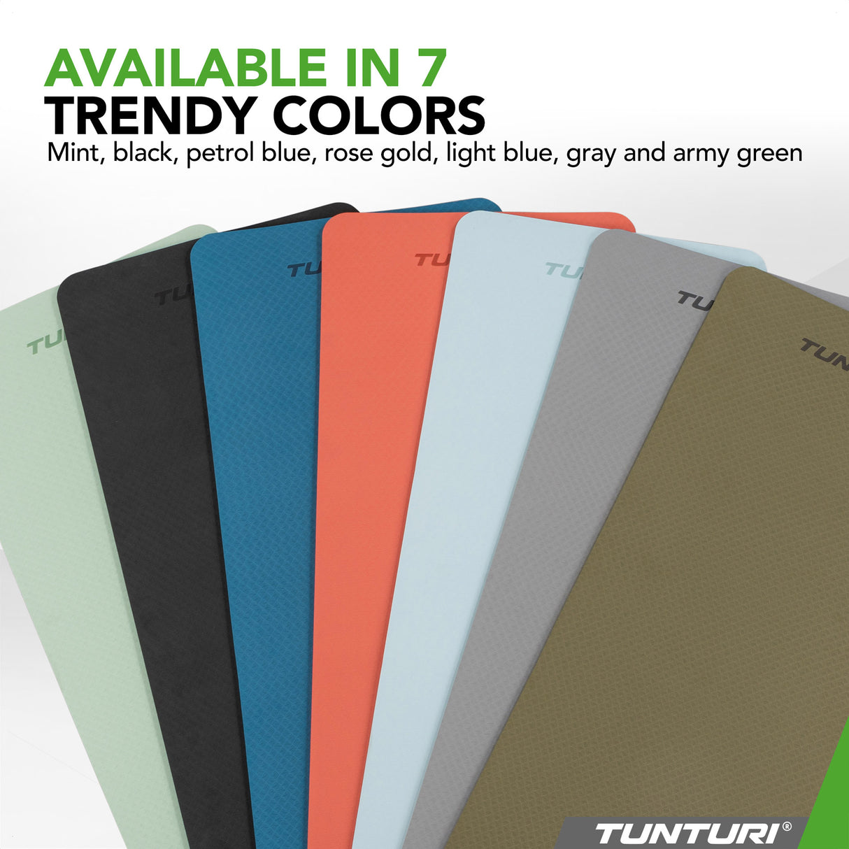 Yogamatta Tunturi Yogamat 8mm, Grå