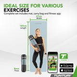 Yogamatta Tunturi Yogamat 8mm, ljusblå