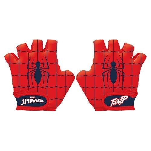 Spiderman gloves, red