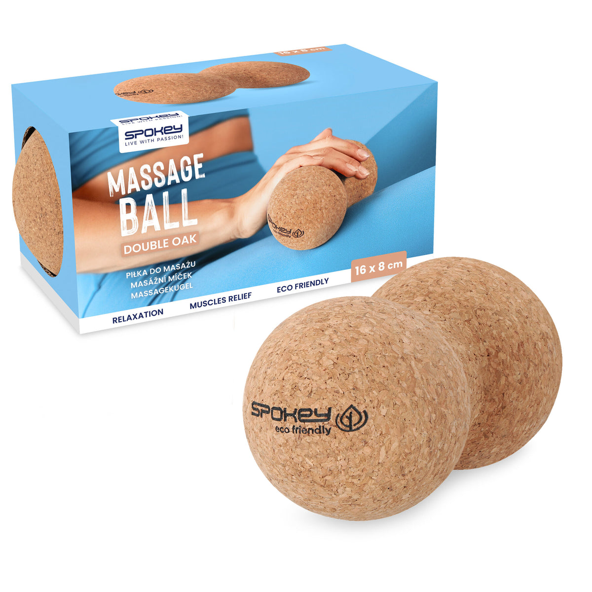 Massageboll SPOKEY Double Oak, kork