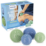 Massagebollar SPOKEY Grespi Duo (2x2 st), blågrön