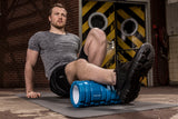 Massage roller TUNTURI Yoga Foam Grid Roller 33cm, blue