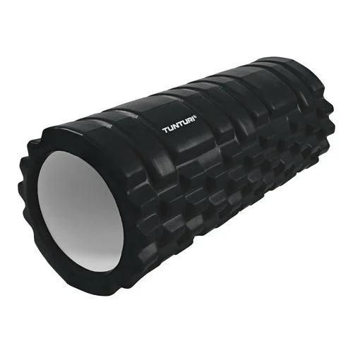Massage roller TUNTURI Yoga Foam Grid Roller 33cm, black