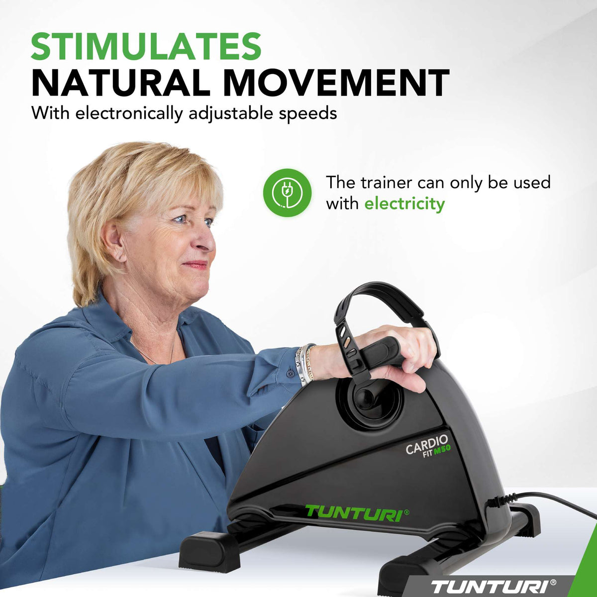 Minicykel med motor TUNTURI Cardio Fit M50 Minibike Motorized