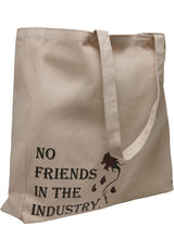No Friends Oversize Canvas Tote Bag offwhite one size - workoutbrands.com