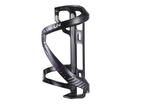 Flaskhållare LIV Airway Composite Sidepull L, Svart/Lila, svart-lila